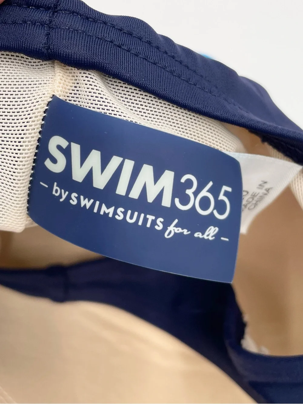 Swim 365 Swimsuits for All Colorblock One-Piece Swimsuit Size 20 Navy Blue Sea